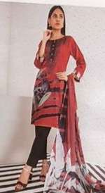 Orchid Printed Lawn by Zs - Sale 